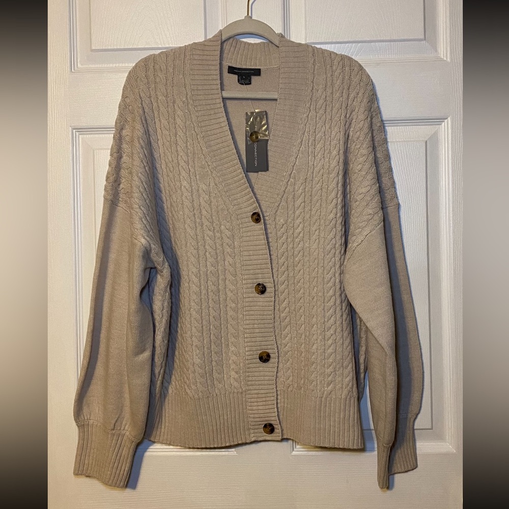 French Connection Babysoft Cable Knit Cardigan